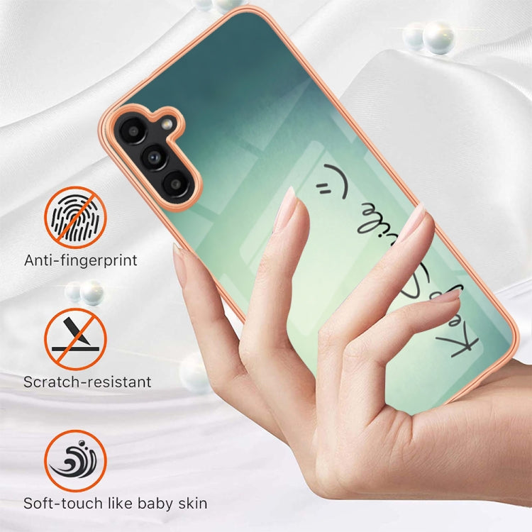 Caja de Teléfono Samsung Galaxy A34 5G Imd Doble Cara Mármol Galvanizado (Sonrisa)