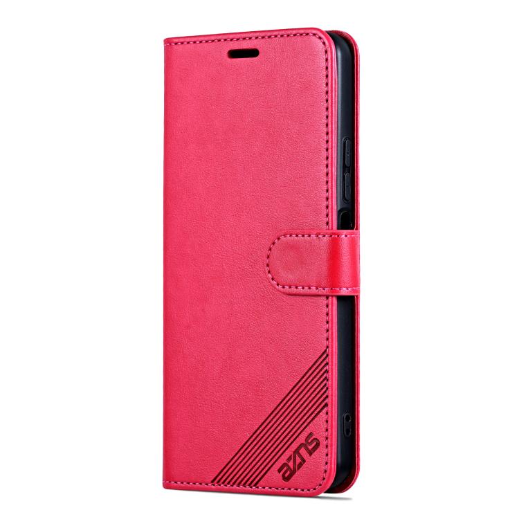 Funda de Piel de Oveja con Tapa para Huawei Mate 70 Pro y 70 Pro+ (Roja)