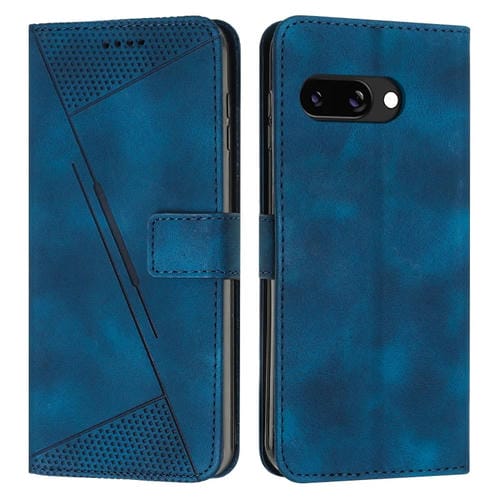 Funda de Cuero Triangular para Google Pixel 9A Dream con Cordón Largo (Azul)
