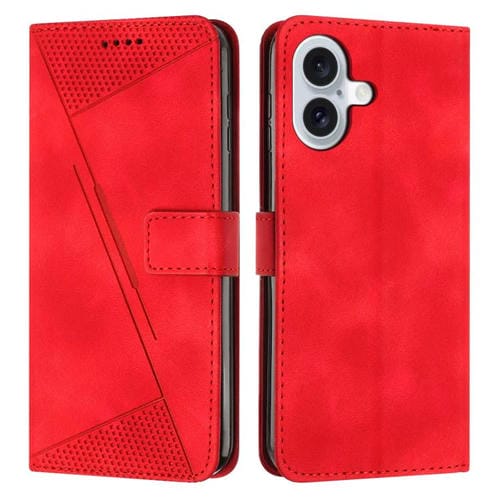 Funda de cuero Dream Triangle con cordón para iPhone 17 (roja)