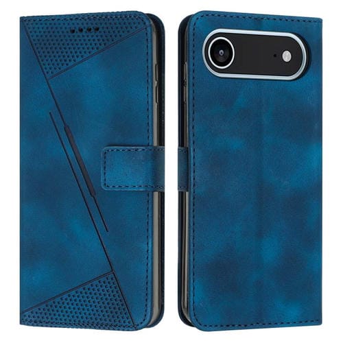 Funda de cuero triangular Dream para iPhone 17 Air con cordón (azul)