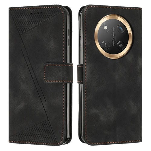 Funda de Cuero Dream Triangle para Honor X9C con Cordón (Negro)