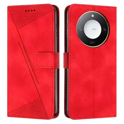 Funda de Cuero Triangular con Cordón Smart Dream para Honor X60/X9C (Rojo)