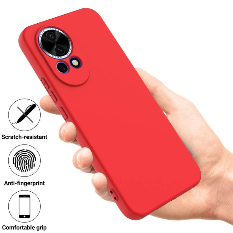 Funda Protectora Silicona Líquida Huawei Nova 13 Cobertura Total (Rojo)