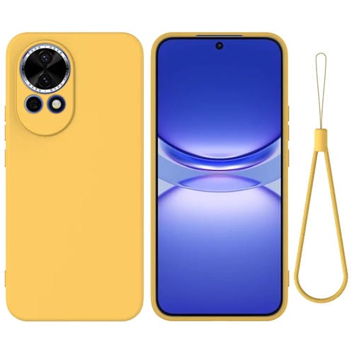 Funda Protectora Silicona LĂquida Huawei Nova 13 Cobertura Total a Prueba de CaĂdas (Amarillo)