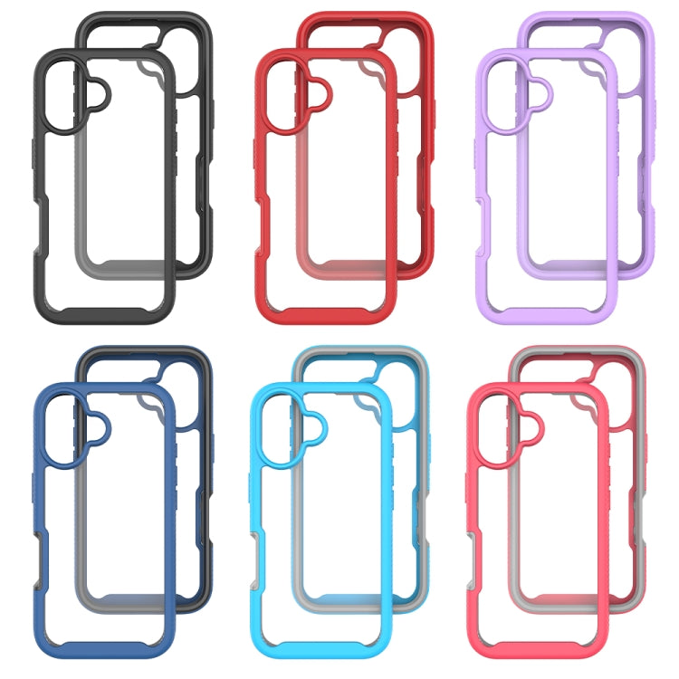 Funda para iPhone 16 TPU Transparente a Prueba de Golpes Diseño Cielo Estrellado (Negro)