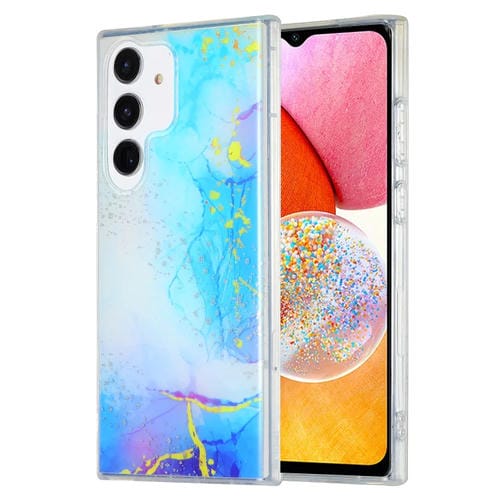 Estuche para Teléfono Samsung Galaxy A14 5G 4G Imd Mårmol Doble Cara (Azul Oscuro)