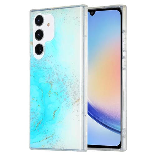 Estuche para Teléfono Samsung Galaxy A34 5G Imd Mårmol Doble Cara (Azul Cielo)