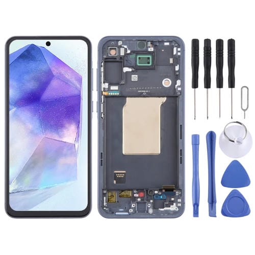 LCD-Bildschirm Samsung Galaxy A55 SM-A556B mit Rahmen