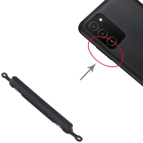 Pulsante di accensione e volume Samsung Galaxy A03s SM-A037 (10 pezzi) (Nero)