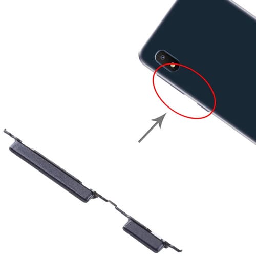 Ein- und Lautstärketasten Samsung Galaxy A10e SM-A102 (Schwarz) - Packung mit (10 Stück)