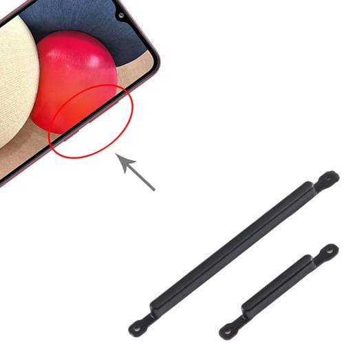 Botão de Energia e Volume Samsung Galaxy A20s (10 Peças) (Preto)