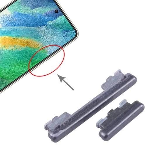 Botão Liga/Desliga e Volume Samsung Galaxy S21 FE 5G SM-G990 (10 Peças) (Preto)