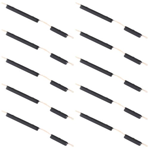 Kit Botões Ligado e Volume Samsung Galaxy M11 SM-M115 (Preto) (10 Peças)