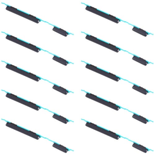 Pulsanti di accensione e volume Samsung Galaxy M30s SM-M307 (10 pezzi) (Nero)