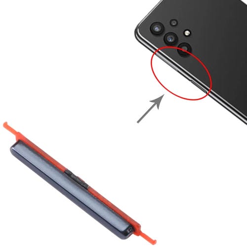 Power and Volume Buttons Samsung Galaxy A22 SM-A225 (Black) - (10 Pieces)