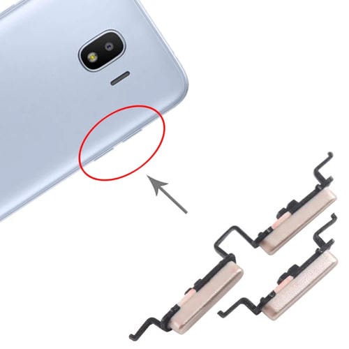 Botões Samsung Galaxy J4 SM-J400 Ligado e Volume (Dourado) - Pack (10 Peças)