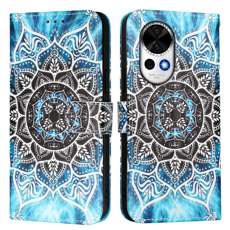 Funda de Cuero para Huawei Nova 13 y Nova 12 con Patrón de Tigre Blanco y Negro