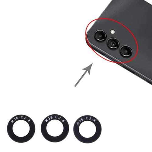 Obiettivo della fotocamera posteriore Samsung Galaxy A14 5G SM-A146B (10 pezzi)