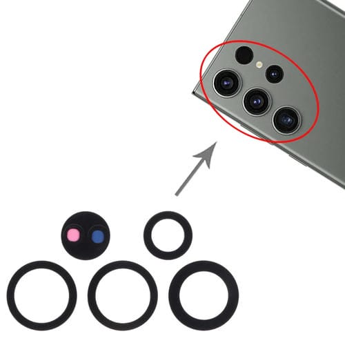 Lente de Câmara Traseira Samsung Galaxy S23 Ultra SM-S918B (10 Peças)