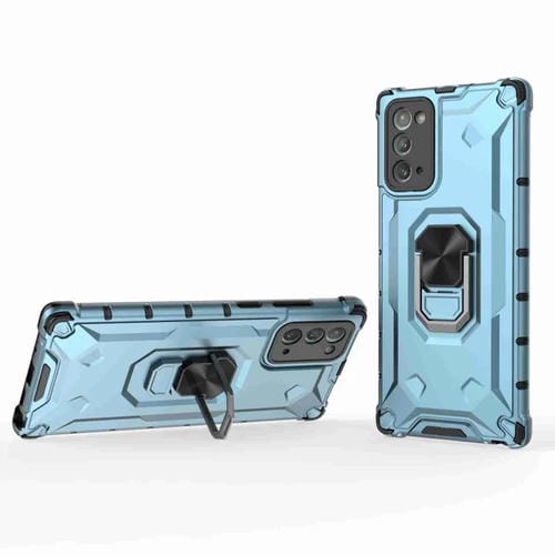 Estuche para Teléfono Samsung Galaxy Note20 Ice Armor Series con Soporte para Anillo (Azul)