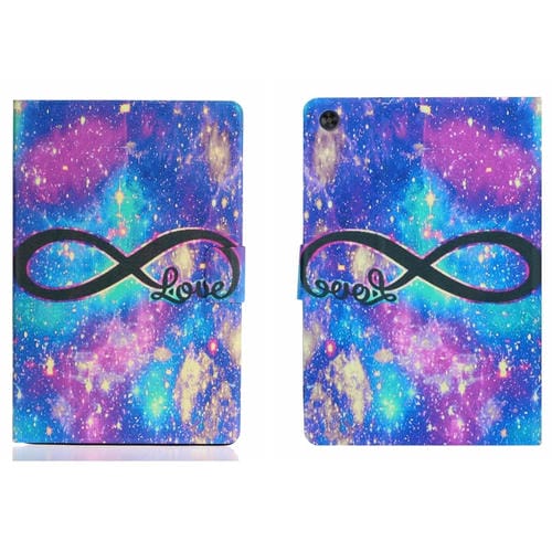 Estuche para Tablet Samsung Galaxy Tab A9 PU Inteligente Dibujo Voltaje Función Suspensión (Amor)