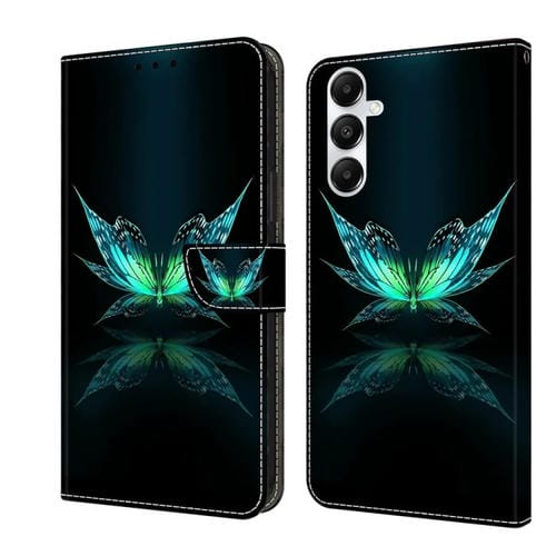 Funda Protectora de Cuero Samsung Galaxy A05S Crystal 3D a Prueba de Golpes (Reflection Dutterfly)