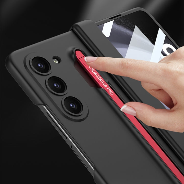 Estuche magnĂ©tico para Samsung Galaxy Z Fold5 5G Gkk con ranuras para bolĂgrafo (Plateado)