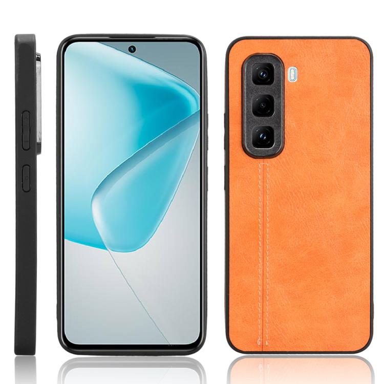 Funda para Teléfono Infinix Hot 50 Pro 4G Estampado de Vaca (Naranja)