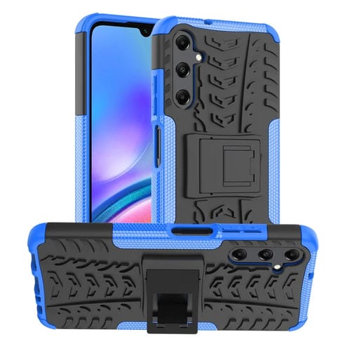 Funda para Teléfono Samsung Galaxy A05S TPU + PC Textura de Neumático Soporte (Azul)