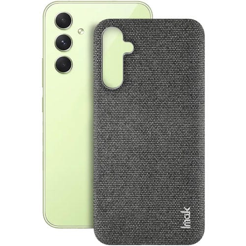 Funda para Teléfono Samsung Galaxy A54 5G Imak Ruiyi Series Textura Tela Pu + PC (Gris Oscuro)