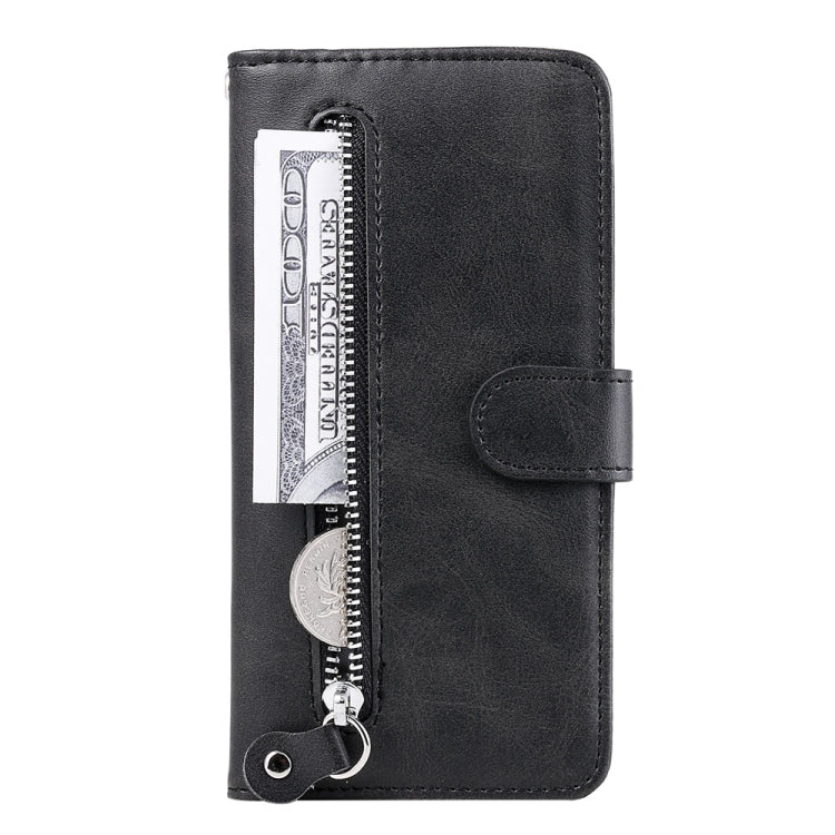 Funda de Piel con Cremallera y Textura de Becerro para Huawei Nova 13 Pro (Negra)