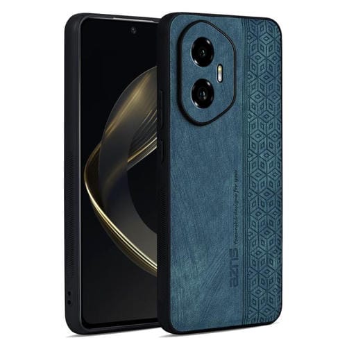 Funda para Teléfono Azns con Efecto Piel en Relieve 3D para Honor 300 (Verde Oscuro)