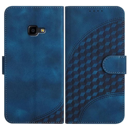 Funda para Samsung Galaxy Xcover 4/4S Yx0060 Cuero con Relieve y Cabeza de Elefante con CordĂłn (Azul Real)