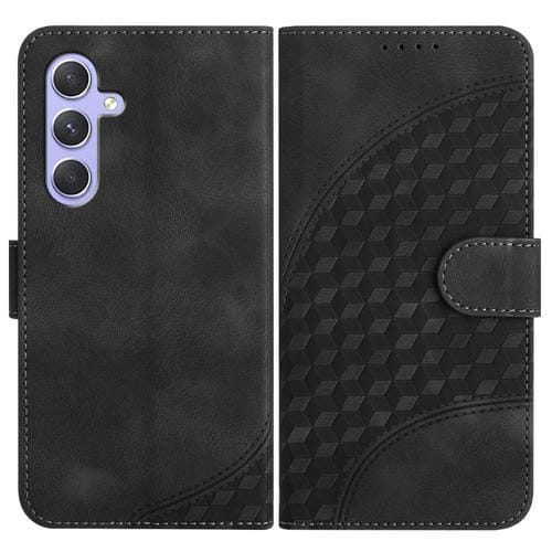 Funda para Samsung Galaxy A55 Yx0060 Cuero Relieve Cabeza de Elefante con CordĂłn (Negro)