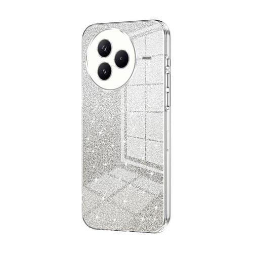 Funda para Xiaomi Civi 5 Pro con purpurina en polvo degradado y galvanizada (transparente)
