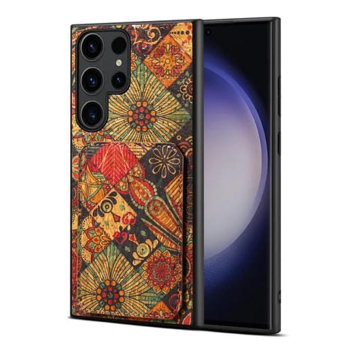 Funda para Teléfono Samsung Galaxy S23 Ultra 5G con Ranura para Tarjeta Dual (Amarillo Otoño)