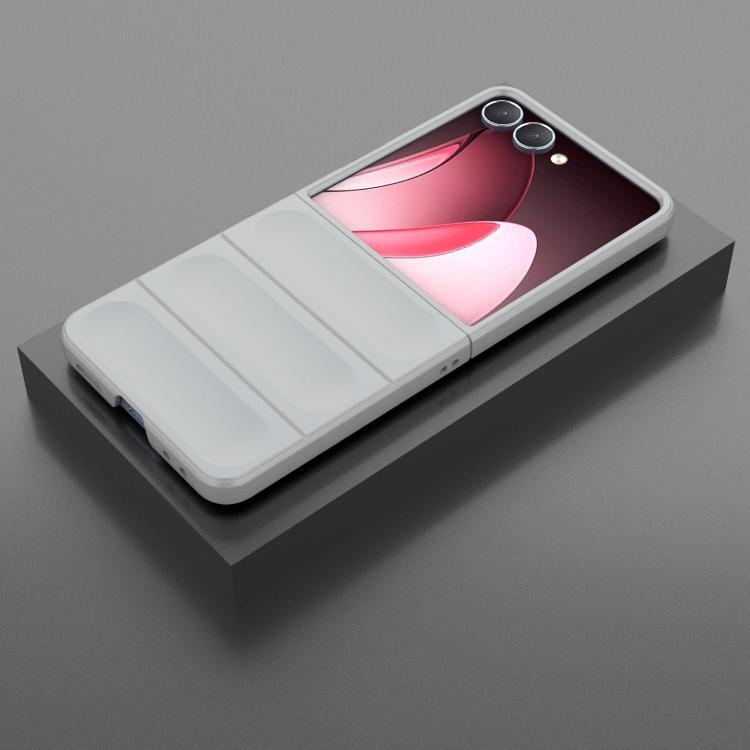 Funda plegable de PC a prueba de golpes con protección mágica para Samsung Galaxy Z Flip7 5G (gris)