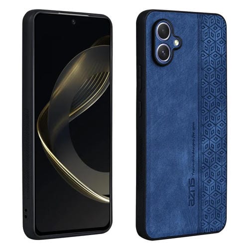 Funda para Samsung Galaxy A05 Azns con SensaciĂłn de Piel en Relieve 3D (Azul Zafiro)