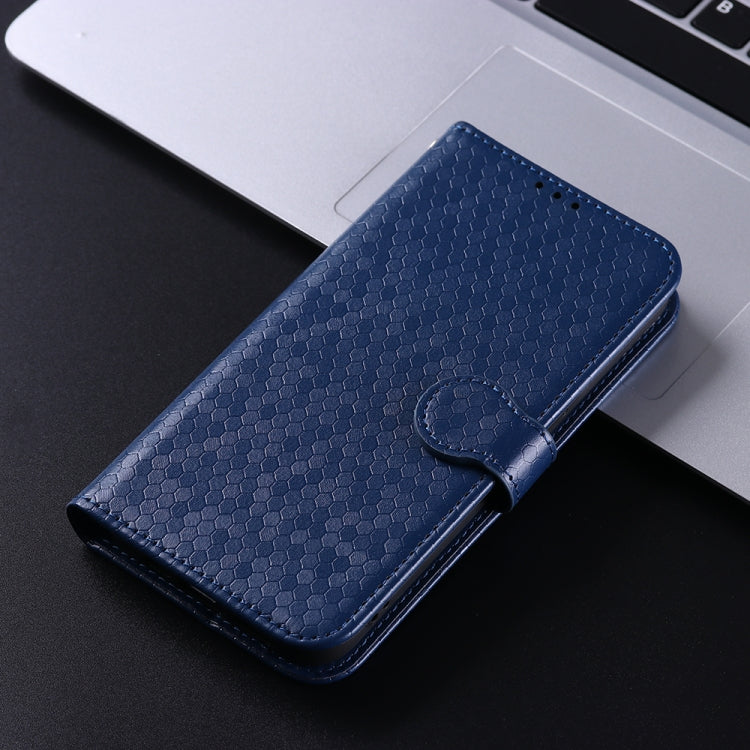 Funda de Cuero con Textura de Puntos Panal para OnePlus 13 5G (Azul)