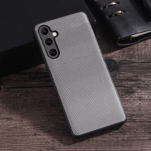 Funda para Teléfono Samsung Galaxy A35 Textura de Tela de Nailon + TPU (Gris)