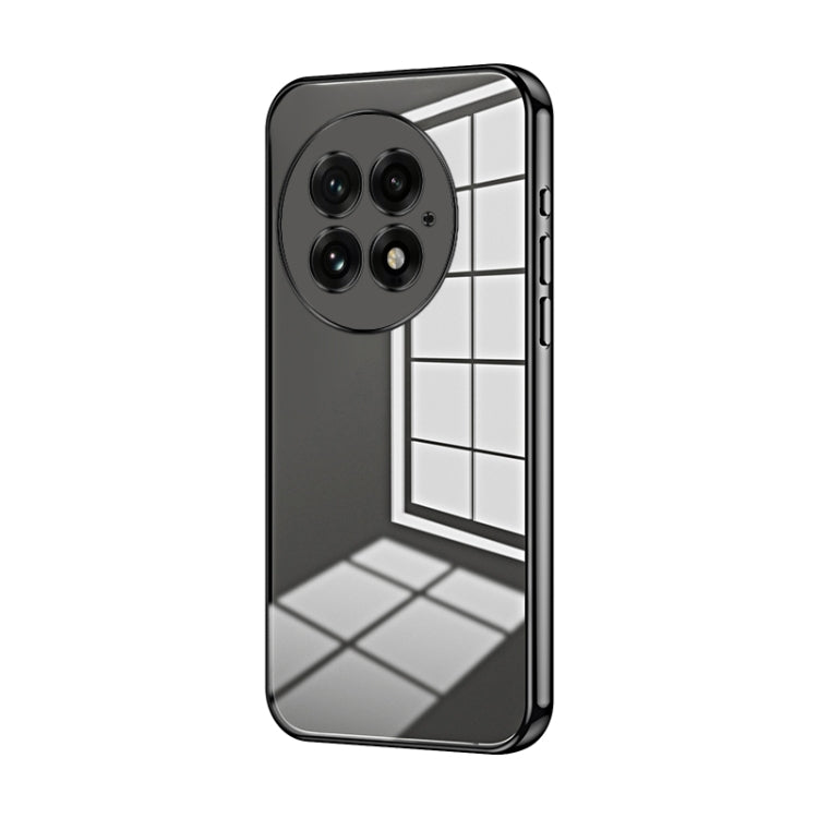 Funda para Teléfono OnePlus 13 con Orificios Finos y Revestimiento Transparente (Negra)