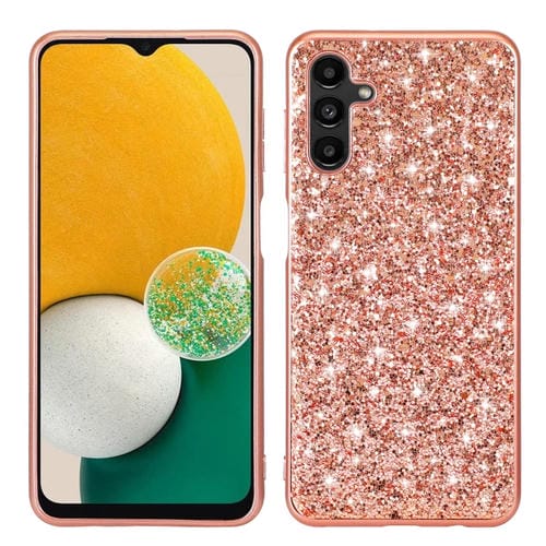 Funda para Teléfono Samsung Galaxy A15 5G TPU con Purpurina en Polvo (Oro Rosa)