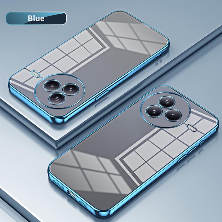 Funda transparente con orificios finos para Xiaomi Civi 5 Pro (azul)