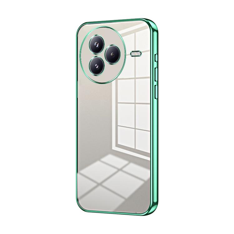 Funda transparente con orificios finos para Xiaomi Civi 5 Pro (verde)