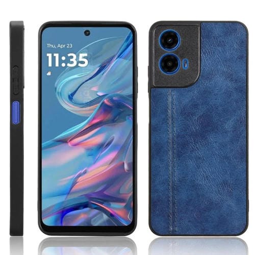 Funda para Teléfono Motorola Moto G45 5G Estampado de Vaca (Azul)