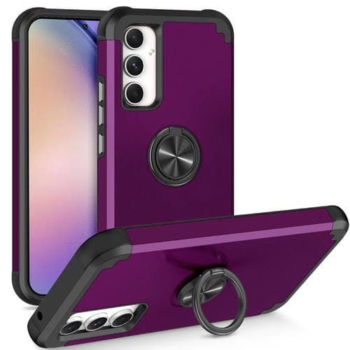 Funda para Samsung Galaxy A54 5G L2 MagnĂ©tica con Soporte de Anillo Giratorio (PĂșrpura Oscuro)