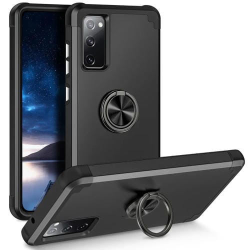 Funda para Samsung Galaxy S20 FE L2 Magnética con Soporte de Anillo Giratorio (Negro)
