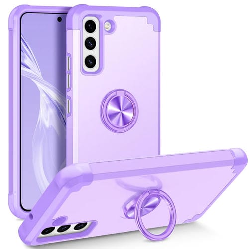 Funda para Samsung Galaxy S22 + 5G L2 MagnĂ©tica con Soporte de Anillo Giratorio (PĂșrpura Claro)