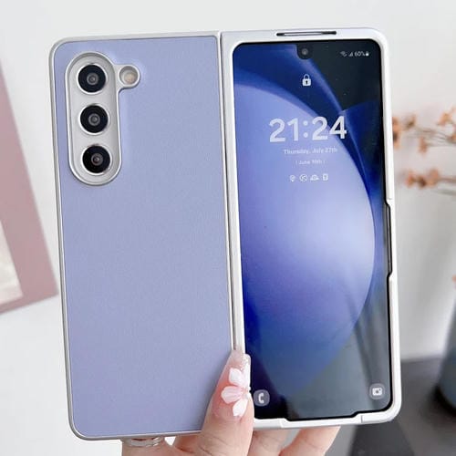 Funda para Teléfono Samsung Galaxy Z Fold5 5G Charol Metal (Púrpura)
